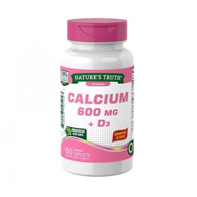Nature's Truth Calcium 600 mg plus Vitamin D3 (60 capl)