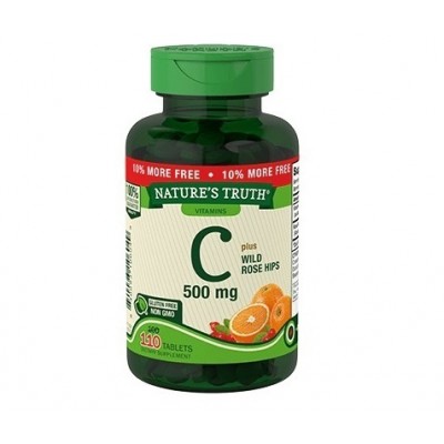 Nature's Truth Vitamin C 500 mg plus Wild Rose Hips (110 tabs)