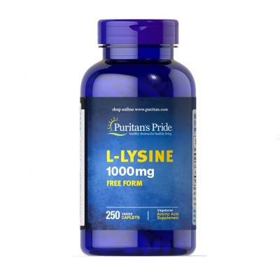 Puritan's Pride L-Lysine 1000mg (250 capl)