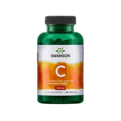 Swanson Vitamin C 1000 mg with Rose Hips (90 caps)