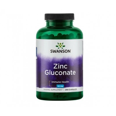 Swanson Zinc Gluconate 50 mg (250 caps)